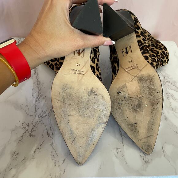 Leopard Tamara Melon Booties 41 - Picture 9 of 13